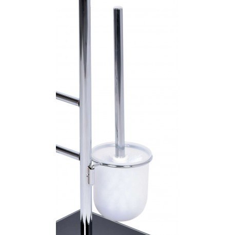 STOJAK ŁAZIENKOWY ELEGANT CZARNE SZKŁO