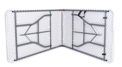 STÓŁ CATERINGOWY IMPRO SKŁADANY W WALIZKĘ 240 CM BIAŁY