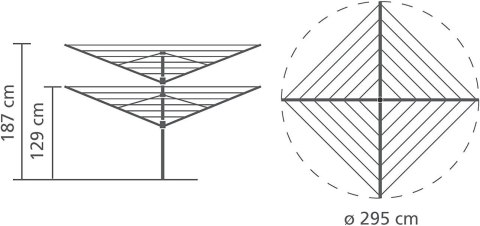 SUSZARKA OGRODOWA NA PRANIE GOBI