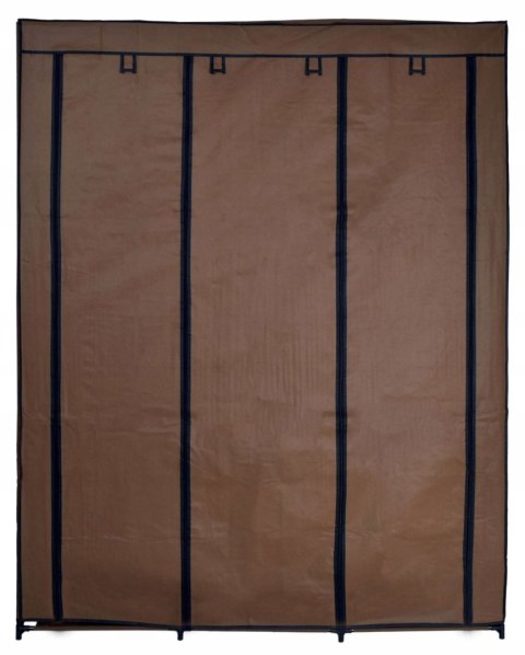 SZAFA TEKSTYLNA Z 10 PÓŁKAMI MIRA MAXI - CIEMNY BRĄZ