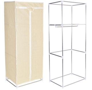 SZAFA TEKSTYLNA Z PÓŁKĄ FELA - BEŻ