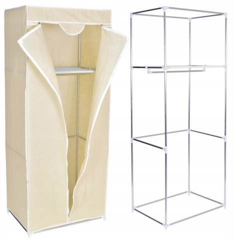 SZAFA TEKSTYLNA Z PÓŁKĄ FELA - BEŻ