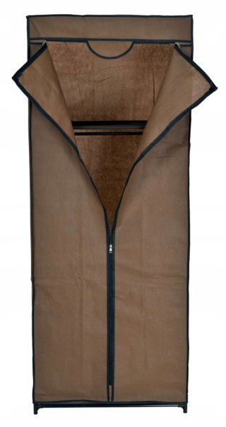 SZAFA TEKSTYLNA Z PÓŁKĄ FELA - CIEMNY BRĄZ