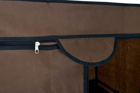 SZAFA TEKSTYLNA Z PÓŁKĄ FELA - CIEMNY BRĄZ