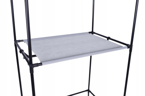 SZAFA TEKSTYLNA Z PÓŁKĄ FELA - SZARY