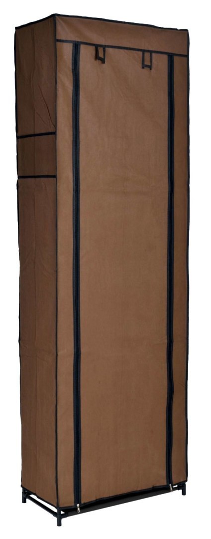 SZAFKA TEKSTYLNA NA BUTY LEA - CIEMNY BRĄZ