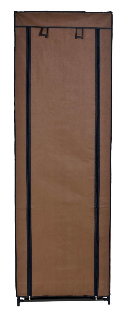 SZAFKA TEKSTYLNA NA BUTY LEA - CIEMNY BRĄZ