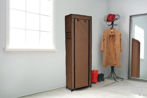 SZAFKA TEKSTYLNA NA BUTY LEA - CIEMNY BRĄZ