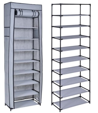 SZAFKA TEKSTYLNA NA BUTY LEA SZARA