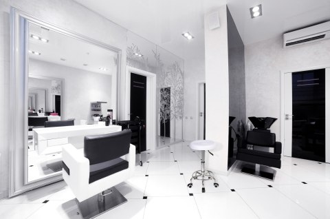 TABORET FRYZJERSKI KOSMETYCZNY MONZA BIAŁY