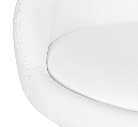 TABORET KOSMETYCZNY FRYZJERSKI LOMO BIAŁY