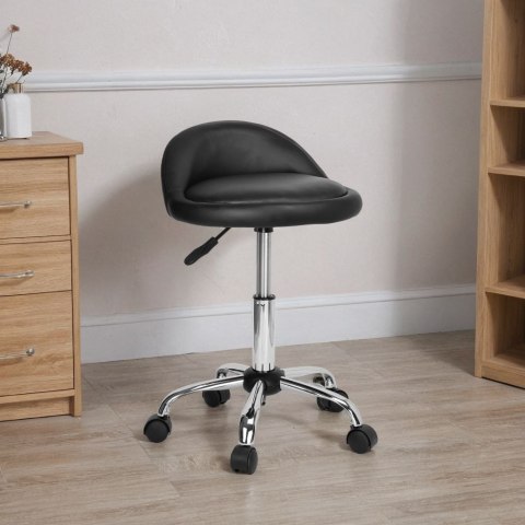 TABORET KOSMETYCZNY FRYZJERSKI LOMO CZARNY