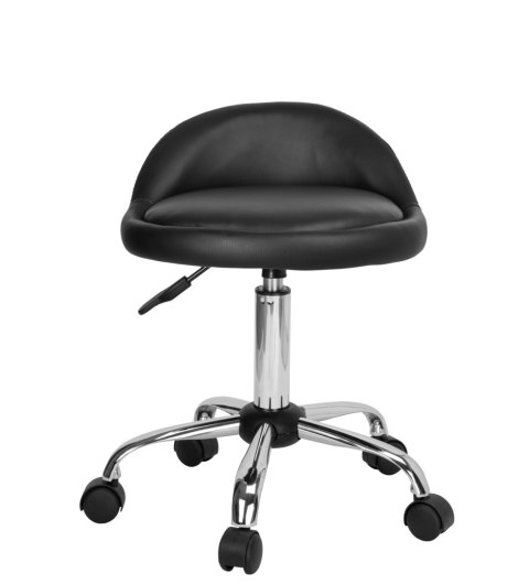 TABORET KOSMETYCZNY FRYZJERSKI LOMO CZARNY