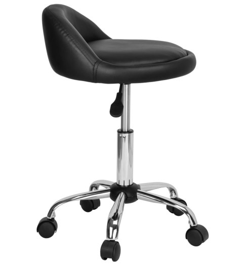 TABORET KOSMETYCZNY FRYZJERSKI LOMO CZARNY