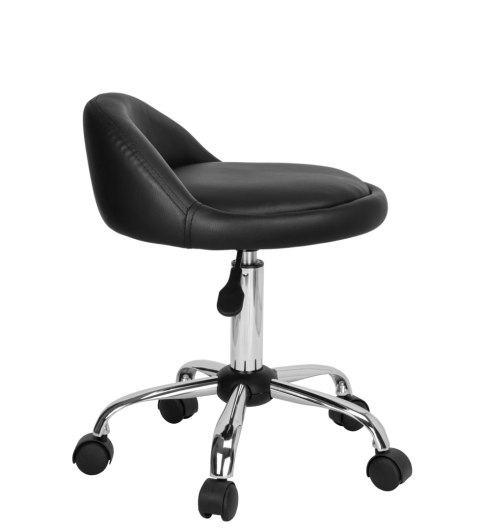 TABORET KOSMETYCZNY FRYZJERSKI LOMO CZARNY