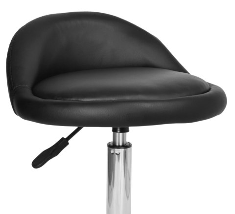 TABORET KOSMETYCZNY FRYZJERSKI LOMO CZARNY