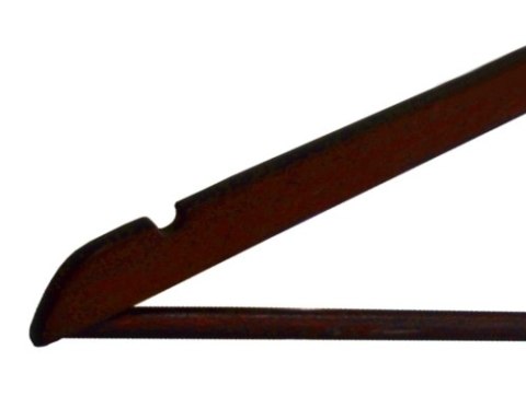 WIESZAK DREWNIANY RONDO KOMPLET 10 SZT CIEMNY BRĄZ