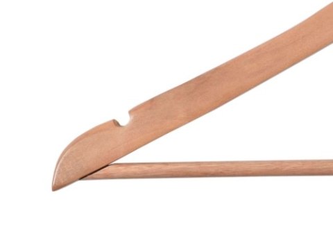 WIESZAK DREWNIANY RONDO KOMPLET 10 SZT JASNY BRĄZ