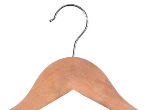 WIESZAK DREWNIANY RONDO KOMPLET 10 SZT JASNY BRĄZ