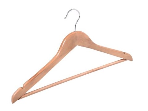 WIESZAK DREWNIANY RONDO KOMPLET 10 SZT JASNY BRĄZ