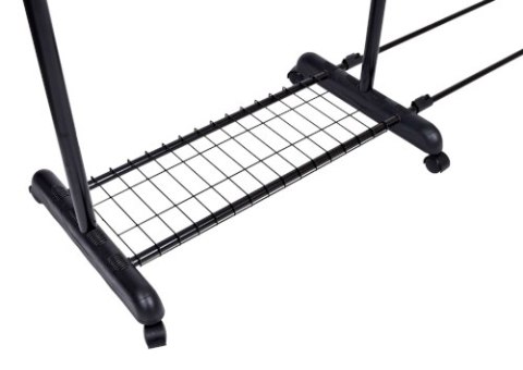 WIESZAK MOBILNY NA KÓŁKACH STOJĄCY RUFO CZARNY