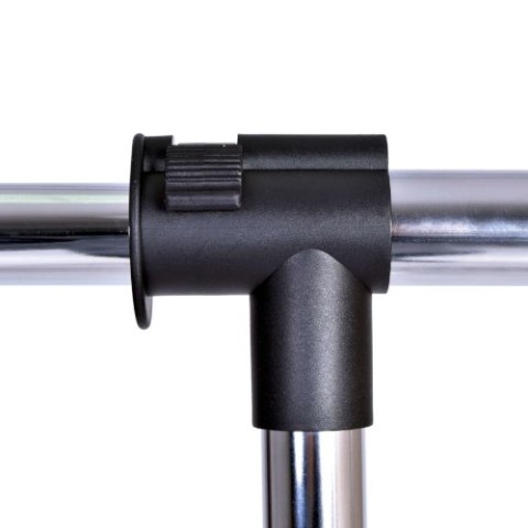 WIESZAK MOBILNY NA KÓŁKACH STOJĄCY RUFO CZARNY