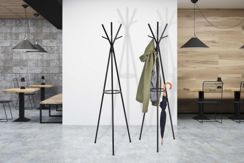 WIESZAK STOJĄCY ENZO - CZARNY