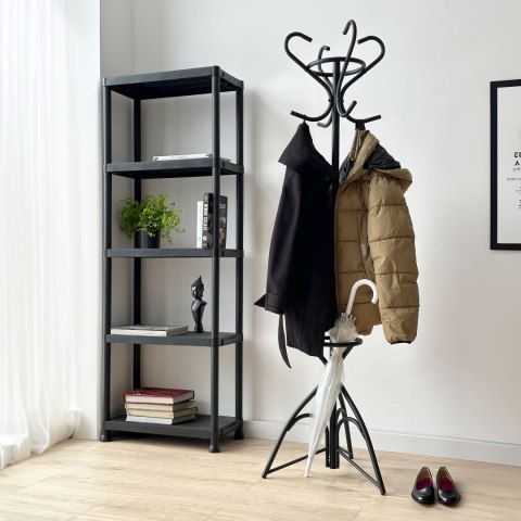 WIESZAK STOJĄCY LIVIO CZARNY 173 CM