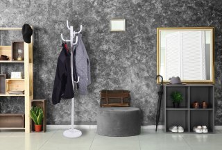 WIESZAK STOJĄCY WIKTOR - 175CM BIAŁY