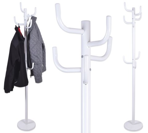 WIESZAK STOJĄCY WIKTOR - 175CM BIAŁY