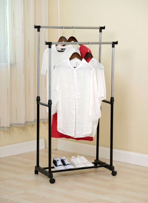 WIESZAK STOJĄCY NA KÓŁKACH MIA PODWÓJNY