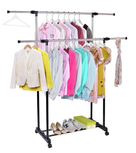 WIESZAK STOJĄCY NA KÓŁKACH TIMI - PODWÓJNY