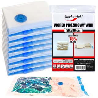 WOREK PRÓŻNIOWY WIKI 50X80 CM KOMPLET 10 SZTUK