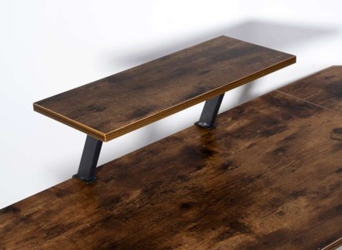 BIURKO NAROŻNE Z NADSTAWKĄ AMORA RUSTIC