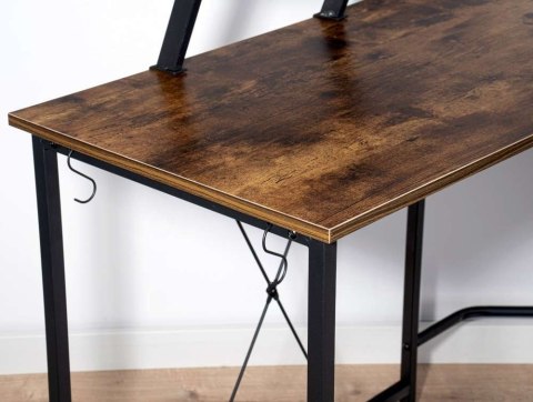 BIURKO NAROŻNE Z NADSTAWKĄ AMORA RUSTIC