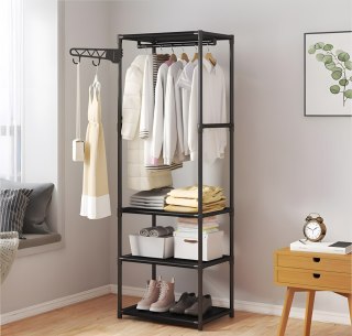 GARDEROBA SZAFA NA UBRANIA CZARNA MILENA