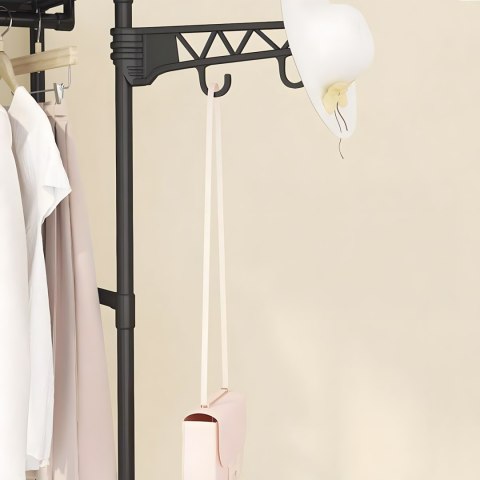 GARDEROBA SZAFA NA UBRANIA CZARNA MILENA