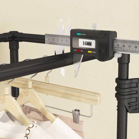 GARDEROBA SZAFA NA UBRANIA CZARNA MILENA