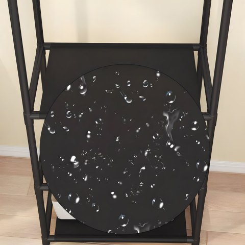 GARDEROBA SZAFA NA UBRANIA CZARNA MILENA