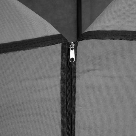 GARDEROBA Z 8 PÓŁKAMI CELINA ANTRACYT Z KURTYNĄ