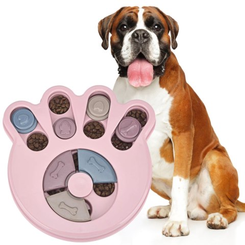 GRA PUZZLE ZABAWKA DLA PSA KOTA BRADY RÓŻOWY