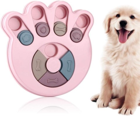 GRA PUZZLE ZABAWKA DLA PSA KOTA BRADY RÓŻOWY