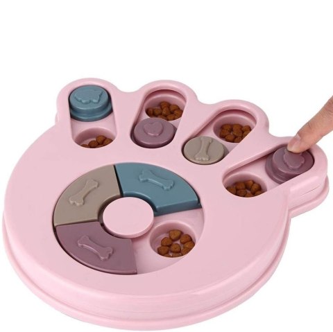 GRA PUZZLE ZABAWKA DLA PSA KOTA BRADY RÓŻOWY