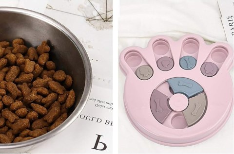 GRA PUZZLE ZABAWKA DLA PSA KOTA BRADY RÓŻOWY