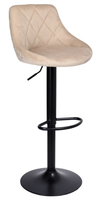 HOKER BAROWY CYDRO BLACK BEŻOWY VELVET