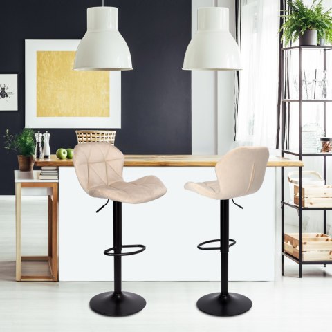 HOKER BAROWY GORDON BLACK BEZOWY VELVET