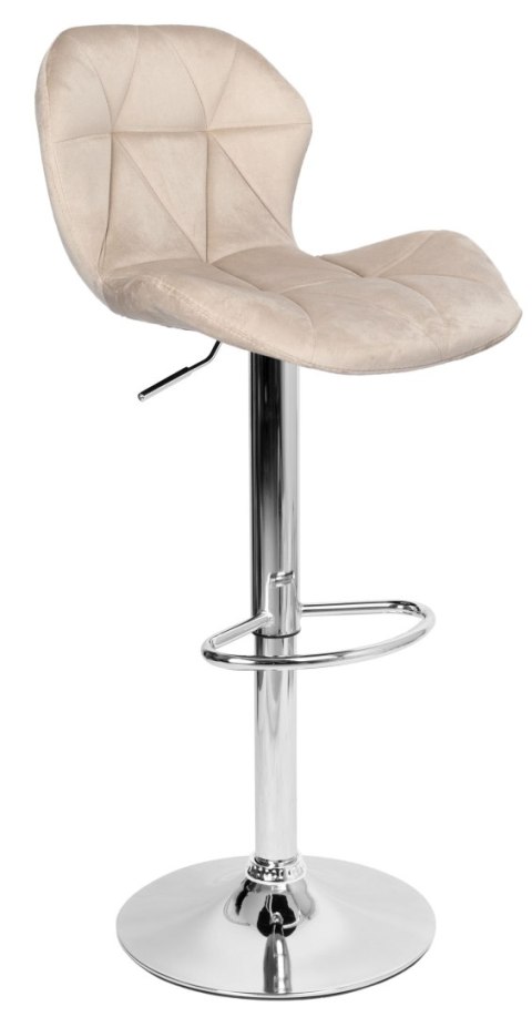 HOKER BAROWY GORDON CHROMOWANY BEŻOWY VELVET