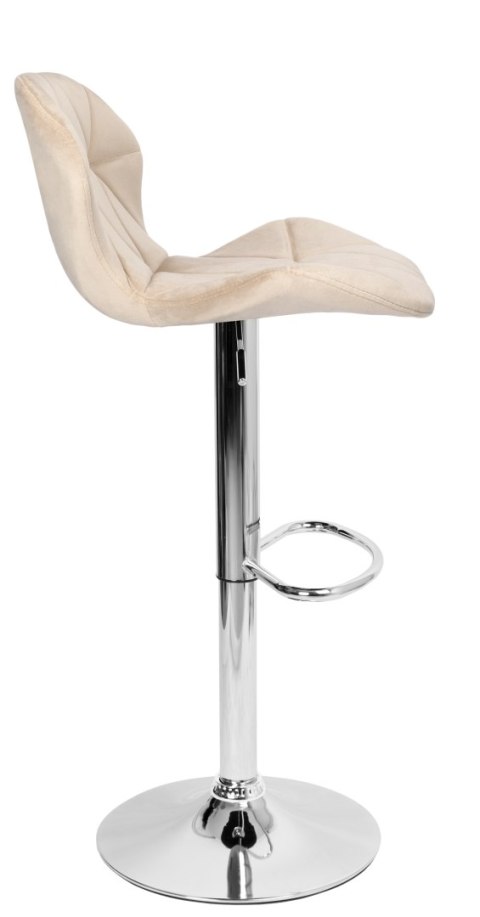 HOKER BAROWY GORDON CHROMOWANY BEŻOWY VELVET