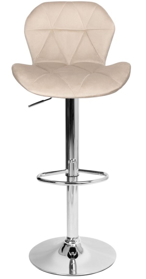 HOKER BAROWY GORDON CHROMOWANY BEŻOWY VELVET