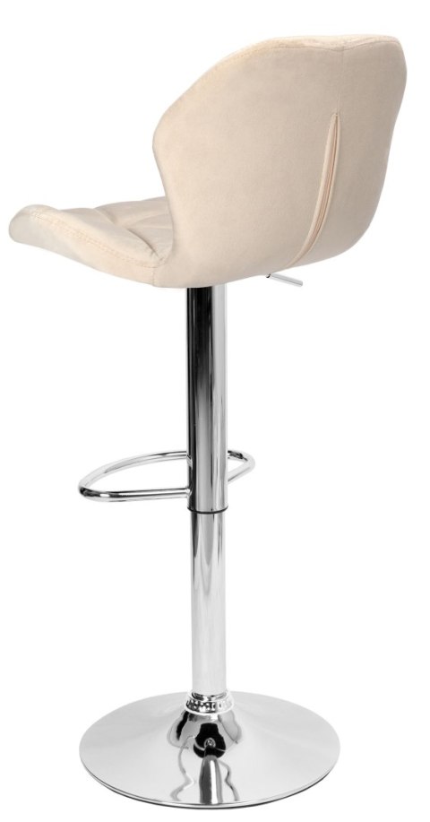 HOKER BAROWY GORDON CHROMOWANY BEŻOWY VELVET